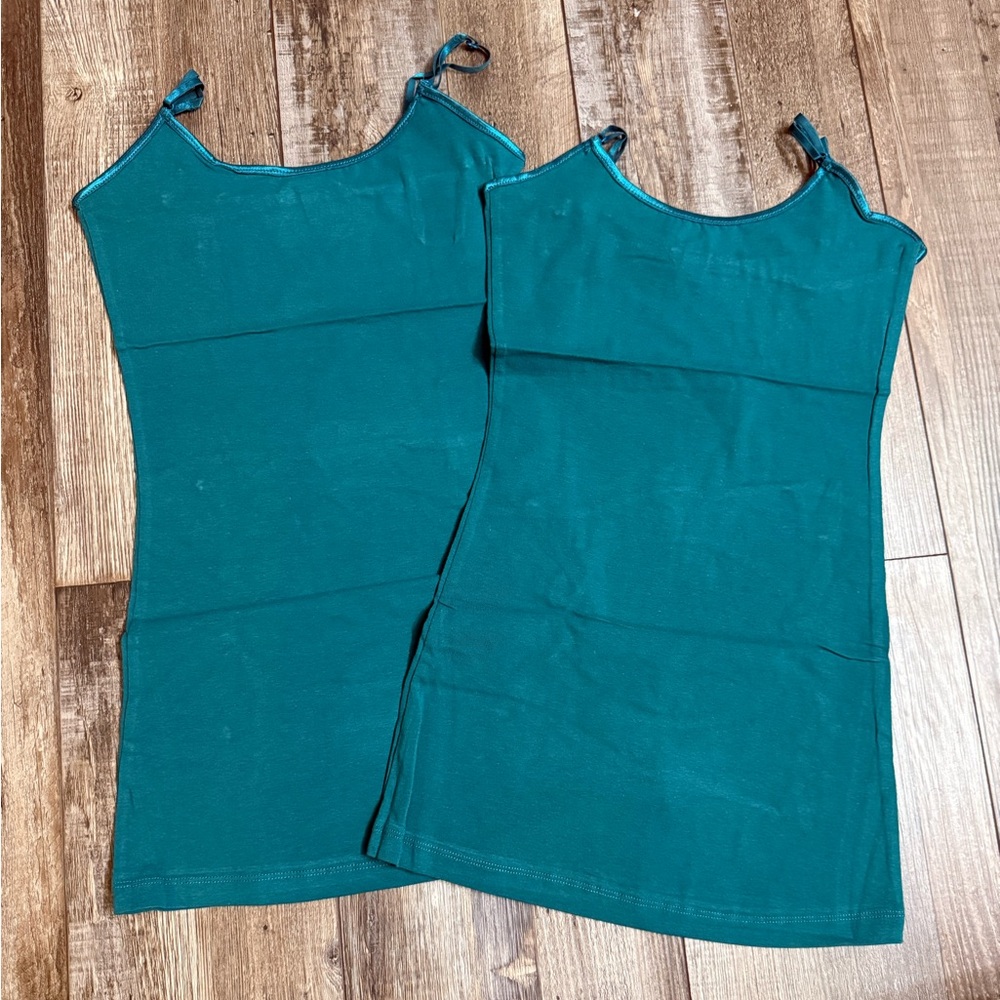Bozzolo Teal Camisole Tank Top - 2 Pack